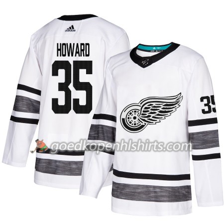 Detroit Red Wings Jimmy Howard 35 2019 All-Star Adidas Wit Authentic Shirt - Mannen